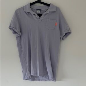 Scotch & Soda Purple Polo Shirt with Classic Collar